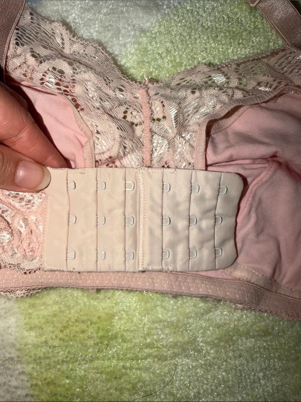 Belabumbum Blush Pink Lace Nursing Bralette - Picture 9 of 14